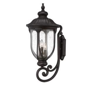 Acclaim Lighting Laurens Collection 3 Light Outdoor Black Coral Wall Mount 2221BC