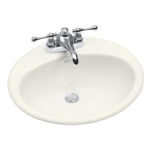 KOHLER Farmington Self Rimming Bathroom Sink in Biscuit K 2905 4 96