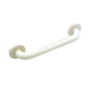 WingIts Premium 16 in. x 1.25 in. Polyester Painted Stainless Steel Grab Bar in White (19 in. Overall Length) WGB5YS16WH