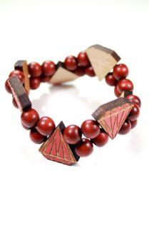 Domo Beads Red Diamonds Bracelet