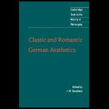 Classic and Romantic German Aesthetics