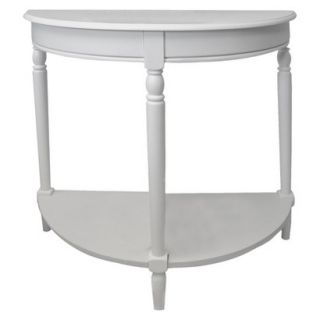 Console Table: French Country Entryway Console Table   White