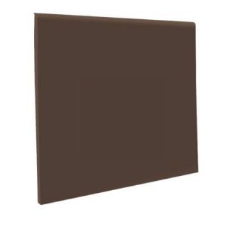 ROPPE 700 Series No Toe Burnt Umber 4 in. x 1/8 in. x 48 in. Thermoplastic Rubber Cove Base (30 Pieces / Carton) 40N72P194