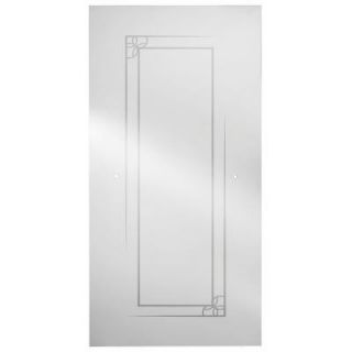 Delta 60 in. Sliding Shower Door Glass Panel in Mission SDGS060 CLF R