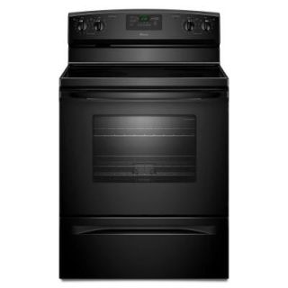 Amana 4.8 cu. ft. Electric Range with Self Cleaning Oven in Black AER5630BAB