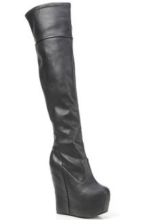 Jeffrey Campbell Boot Over The Knee in Black