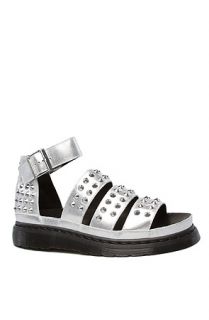 Dr. Martens Boots Liza Studded Sandals in Silver