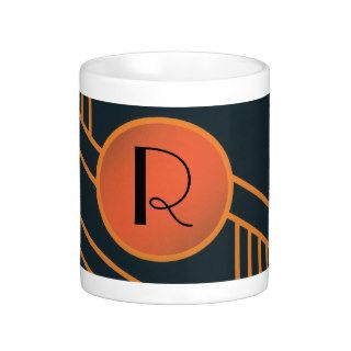 Art Deco Initial "R" Mug