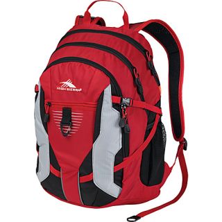 Aggro Backpack Crimson/Black/Silver   High Sierra Laptop Backpacks