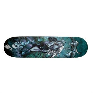 Grimm Fairy Tales: Little Mermaid wicked Sea Witch Skate Boards