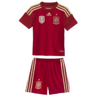 ADIDAS SPAIN HOME MINI KIT SET WORLD CUP 2014 (2XS) : Soccer Jerseys : Clothing