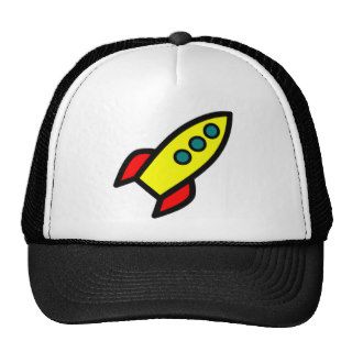 Cartoon Rocket Ship Hat