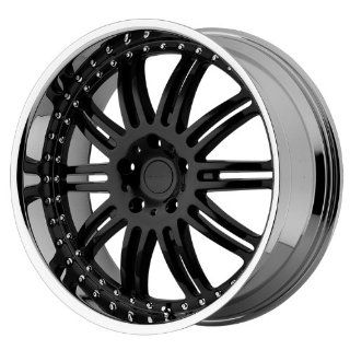 KMC KM127 22x9.5 Black Wheel / Rim 5x115 with a 18mm Offset and a 72.60 Hub Bore. Partnumber KM12722915518: Automotive