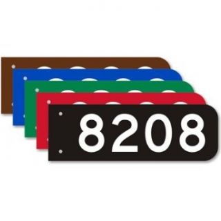 Fire Address Sign (Add Own House Number and Custom Text, Choose Color & Font), 18" x 6": Industrial Warning Signs: Industrial & Scientific