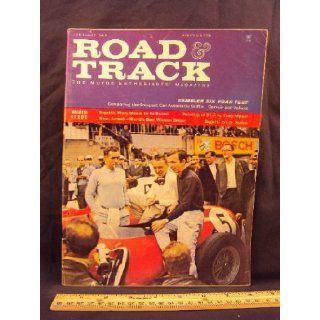 1960 60 February ROAD and TRACK Magazine, Volume 11 Number # 6 (Features: Road Test On Valiant, Corvair, Rambler 6, Simca Oceane, & Devin VW, + Bugatti Type 51 A): Road and Track: Books