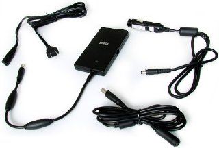 Genuine Dell PA 12 Slim Family Travel Pack AC/DC Adapter Includes: AC Wall Power Cord, Car Lighter Adapter, Cable Extender For Dell Inspiron 300M, 500M, 505M, 510M, 600M, 630M, 640M, 6400, 8500, 8600, 9100, 9400, E1405, E1505, E1705, 1420, 1501, 1520, 1521