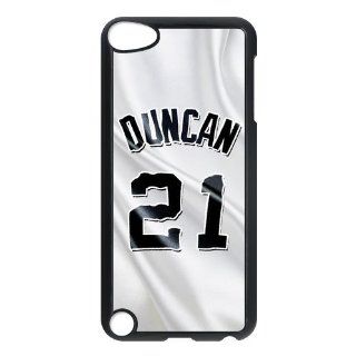 Unique Design Ipod Touch 5th NBA MVP San Antonio Spurs Tim Duncan Number 21 Jersey Hard Cover Case: Cell Phones & Accessories