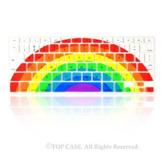 TopCase New Design Silicone Keyboard Cover Skin for Macbook 13" Unibody / Macbook Pro 13" 15" 17" with or Without Retina Display / New Macbook Air 13" / Wireless Keyboard + TopCase Mouse Pad (Rainbow, Rainbow 1) Computers & Ac