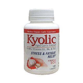 Kyolic Aged Garlic Extract Stress and Fatigue Relief Formula 101   100 Tablets Health & Personal Care