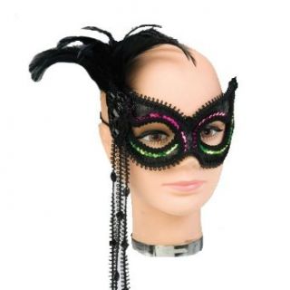 80s Neon Pink/Green Mask Accessory: Costume Masks: Clothing