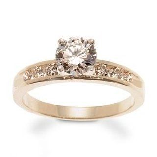 .25ct t.w. Diamond Engagement Ring Setting in 14kt Yellow Gold. Size 7 Jewelry
