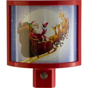 Wrap Shade Santa/Reindeer Auto LED Night Light Bulb 13373