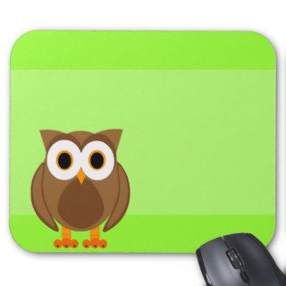 Who? Mr. Owl Cartoon Mousepad