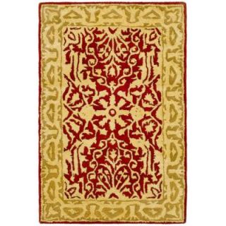 Safavieh Silk Road Maroon and Ivory 3 ft. x 5 ft. Area Rug SKR213G 3