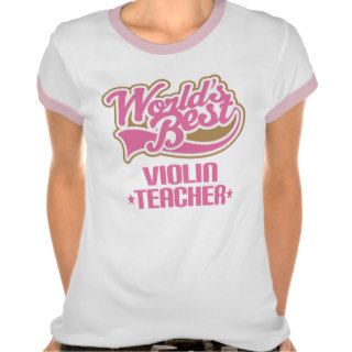 Cute Violin Teacher T shirts