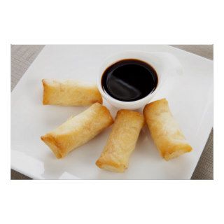 Spring Rolls and Soy Sauce Prints