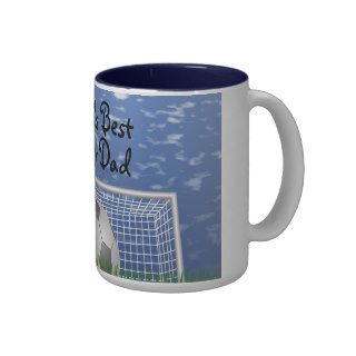 Soccer #1 Dad Awesome Outstanding Love My Dad Coffee Mugs