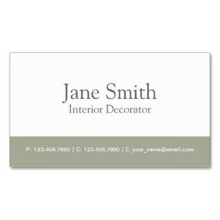 Elegant Professional Interior Design Decorator Business Card