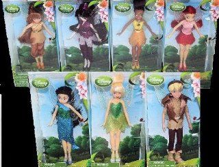 Tinker Bell Fairies 7 PC Doll Set, Tinkerbell, Vidia, Terence, Fawn, Iridessa, Silvermist, Rosetta: Everything Else