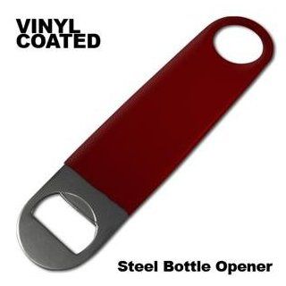 Vinyl Coated Stainless Steel Bottle Opener: Red : Everything Else