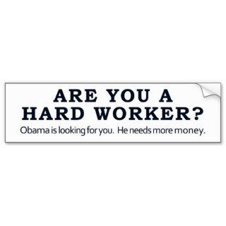 Hard Worker Bumper Sticker