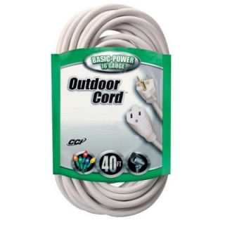 Coleman Cable 40 ft. 16/3 SJTW Outdoor Vinyl Extension Cord 023568801