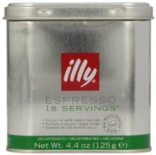 Illy Espresso Servings entcoffeiniert. Dose mit silber/rüner Banderole, 18 Stück, 2er Pack (2 x 125 g): Lebensmittel & Getränke