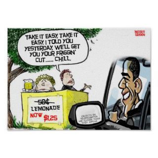 Obama Lemonade Stand Shake Down Posters