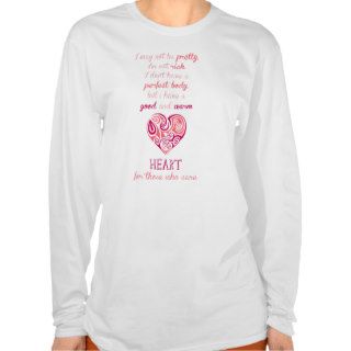 Good warm heart quote pink tribal tattoo girly tees