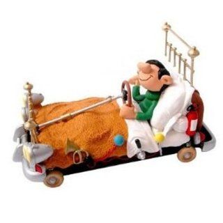 Plastoy Comic Gaston Lagaffe ca. 18 cm mit autobett Figur: Spielzeug