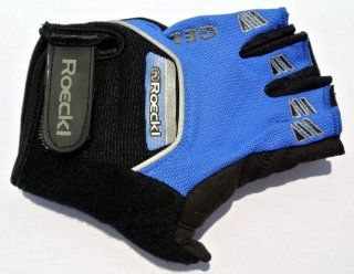 ROECKL FAHRRAD HANDSCHUHE 3103 171 550 MIT SEHR GUTEM GRIP GEL BALLEN   SCHWARZ/BLAU   GRÖSSE 8   SONDERPREIS: Sport & Freizeit