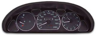 Tachodekorset Chrom für Fiat Punto 1 / 176 (1993   1999), Modelle mit und ohne DZM: Auto