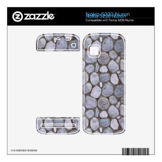 A Bunch of Stones (Pebbles) in the Dirt   Gray Skin For Nokia 5230 Nuron