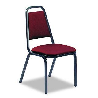 Virco 48926E38D8   Vinyl Upholstered Stacking Chair, 18 x 22 x 34 1/2, Wine, 4/Carton : Industrial Products : Electronics