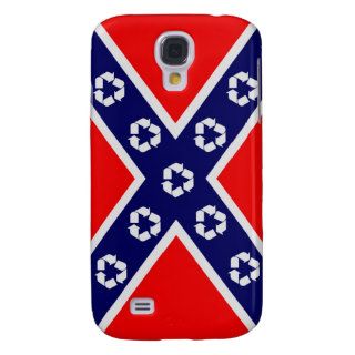 Confederate recycling flag galaxy s4 covers
