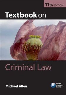 Textbook on Criminal Law Michael Allen 9780199599646 Books