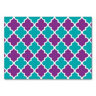 Moroccan Quatrefoil Pattern Business Card