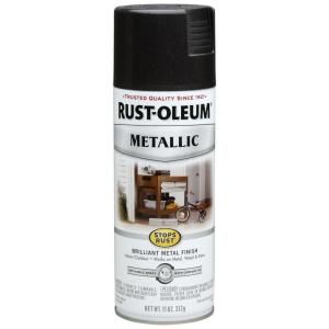 Rust Oleum Stops Rust 11 oz. Metallic Black Night Protective Enamel Spray Paint 7250830
