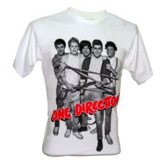 Lectro Men's One Direction 1D Cute Boy Band T Shirt V2: Clothing