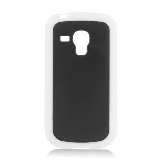 Samsung Galaxy S3 S III Mini i8190 Black White Hard Back Gel Sides Cover Case: Cell Phones & Accessories
